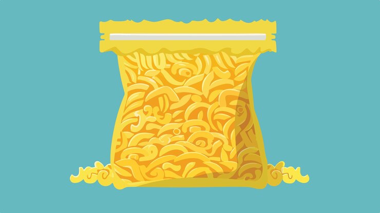 Vector bag of pasta icon isolated on white background vector illustration