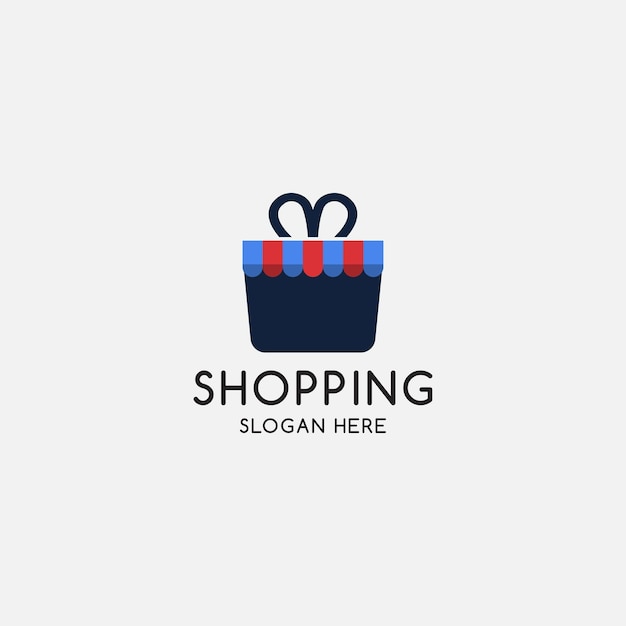 Bag shopping logo icon design template