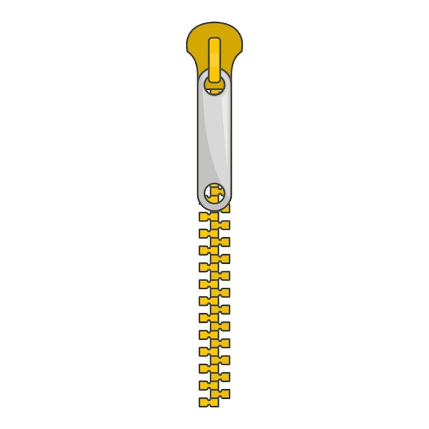 bag zip icon cartoon illustration of bag zip vector icon for web
