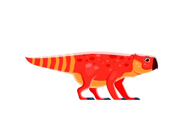 Vector bagaceratops cartoon dinosaurus karakter jurassic