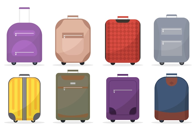 Vector bagage koffer set