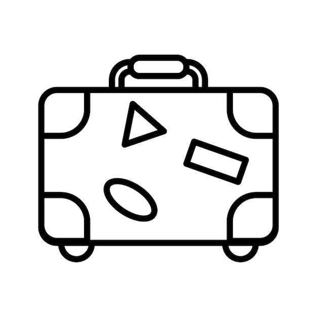 Bagage pictogram vector op trendy design