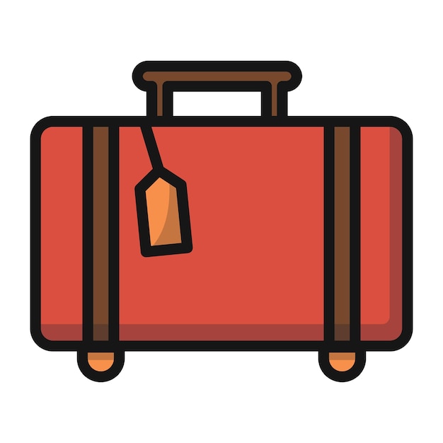 Bagage pictogram vector op trendy design