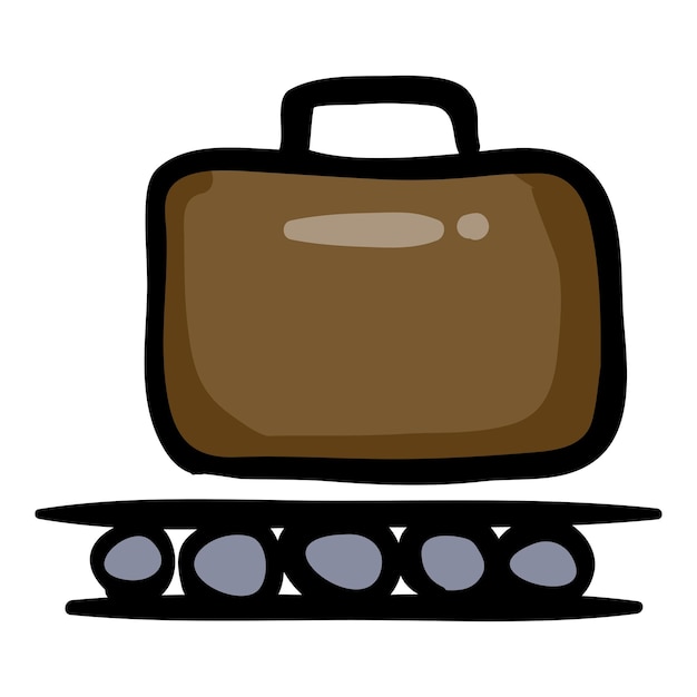 Baggage Claim Doodle Icon