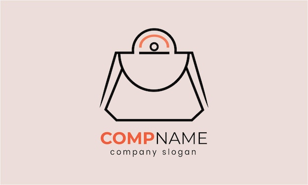 Bags logo ontwerp icoon vector symbool idee