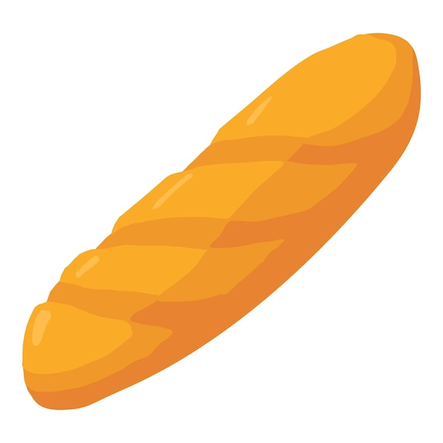Baguette icon Cartoon illustration of baguette vector icon for web