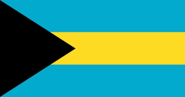 Флаг багамских островов в векторе