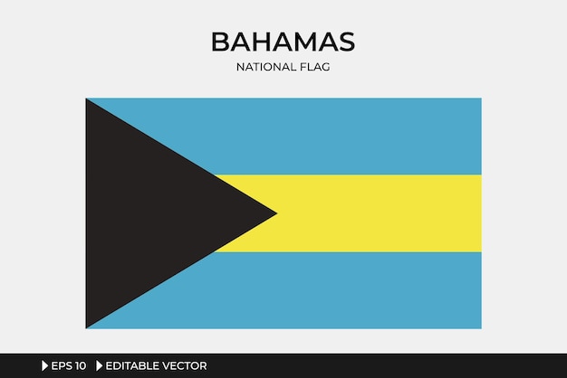 Bahamas National Flag Illustration
