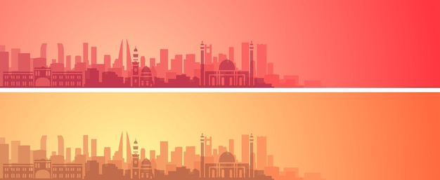 Bahrain Beautiful Skyline Scenery Banner