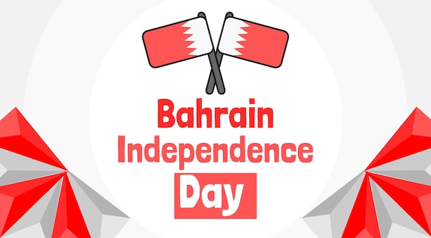 Vector bahrain independence day background banner vector template