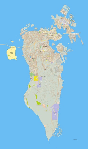 Vector bahrain international circuit track map