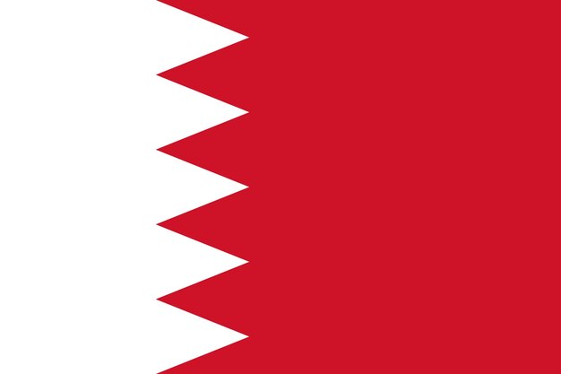 Vector bahrain national flag