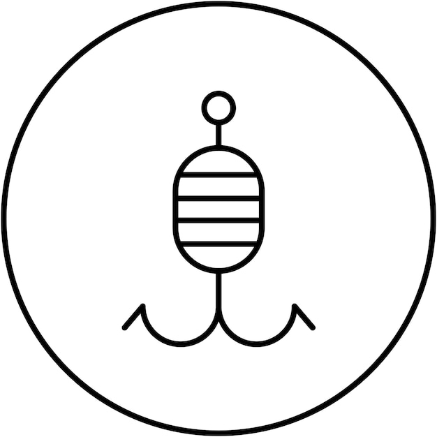 Bait Fishing icon vector image Can be used for Fishing