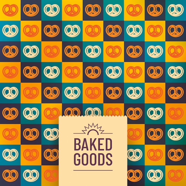 Baked goods background