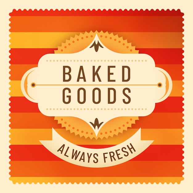 Baked goods background