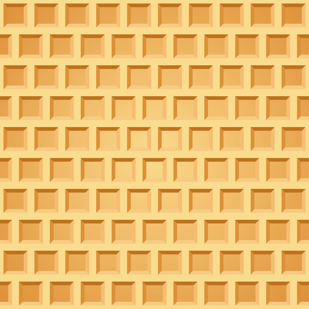 Baked Waffle Seamless Pattern Wafer Repeating Texture