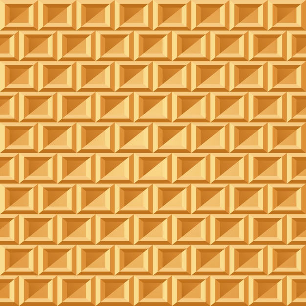 Baked Waffle Seamless Pattern Wafer Repeating Texture