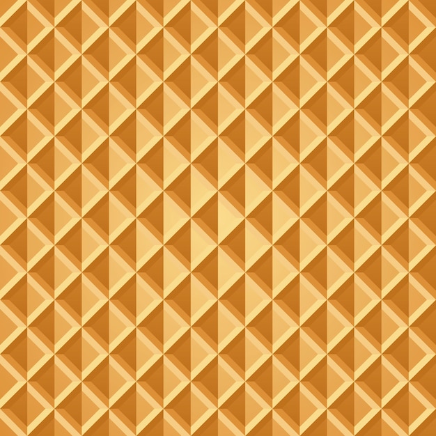 Baked Waffle Seamless Pattern Wafer Repeating Texture