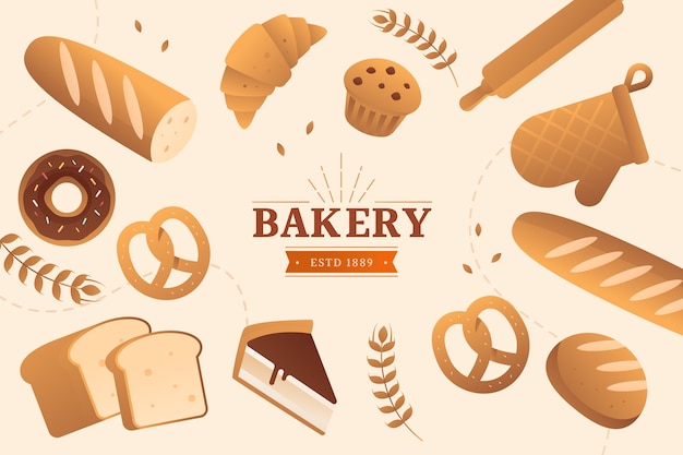 Vector bakery background