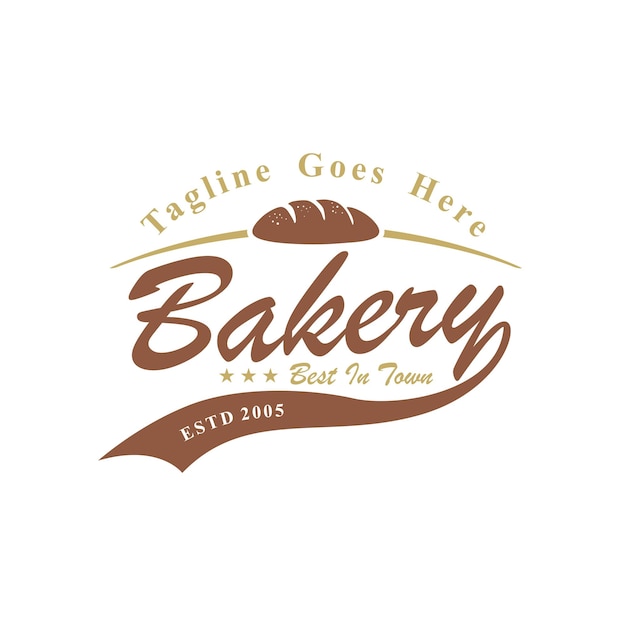 Bakery Bake Shop Label Sticker Logo design