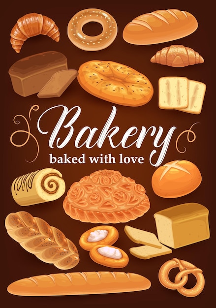 Bakery bread pastry cakes and desserts croissant
