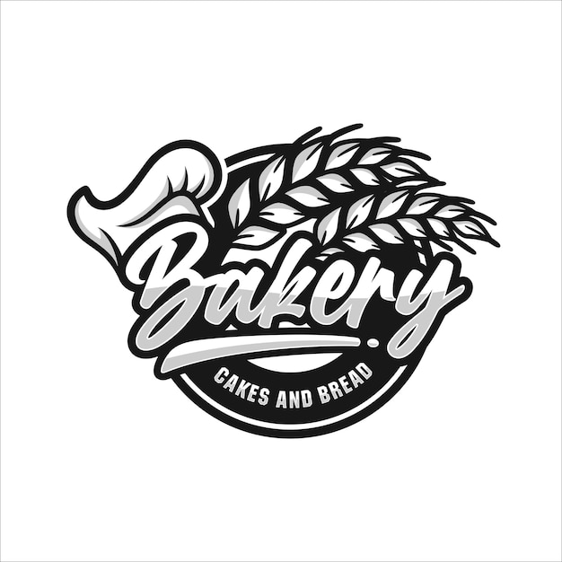 Пекарня и хлеб премиум логотип