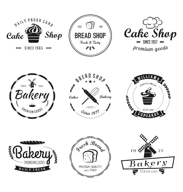 Bakery & cakes vintage-logo