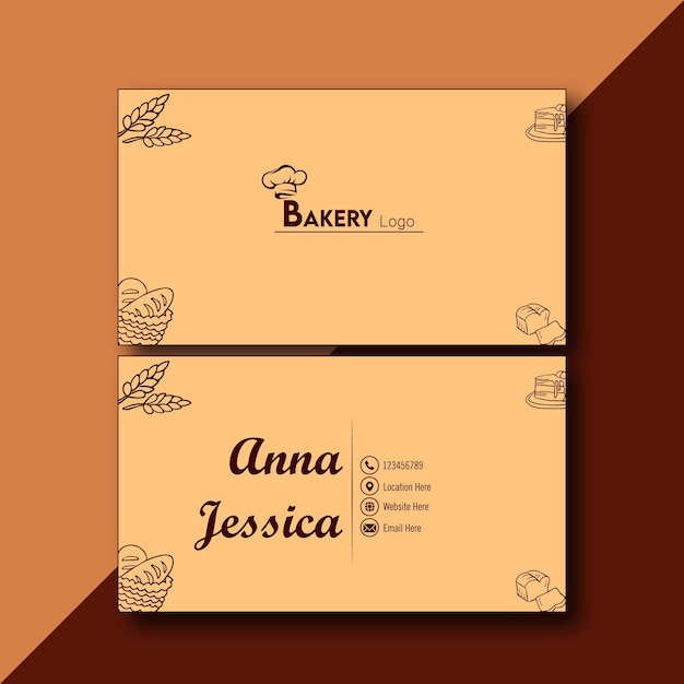 bakery card template