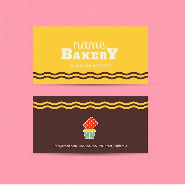 Bakery colorful business card