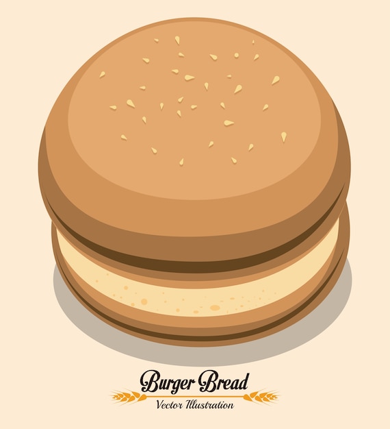 Bakery design over beige background vector illustration