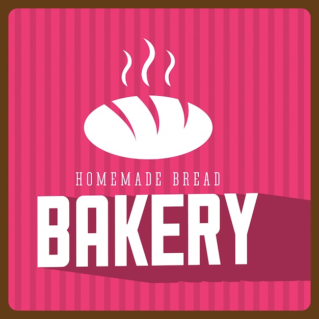 bakery design over brown background vector illustration  