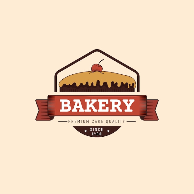 Bakery design for logo with cake