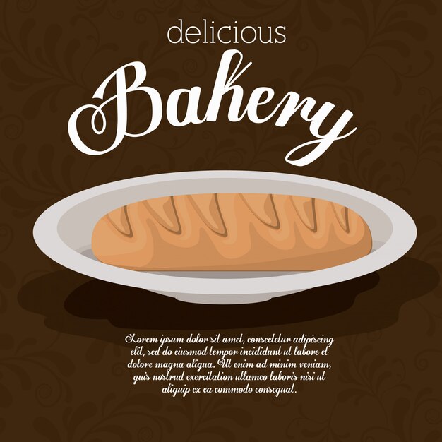 Bakery design, vector illustration.