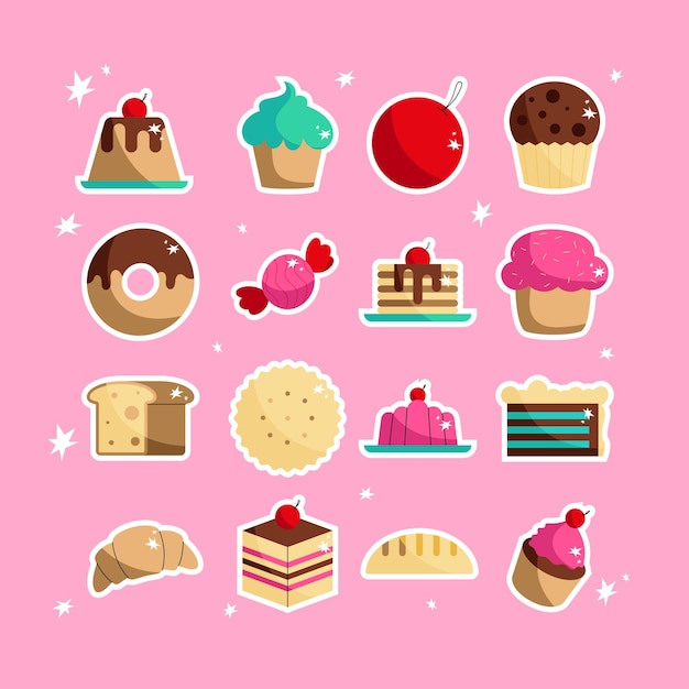 Vector bakery elements