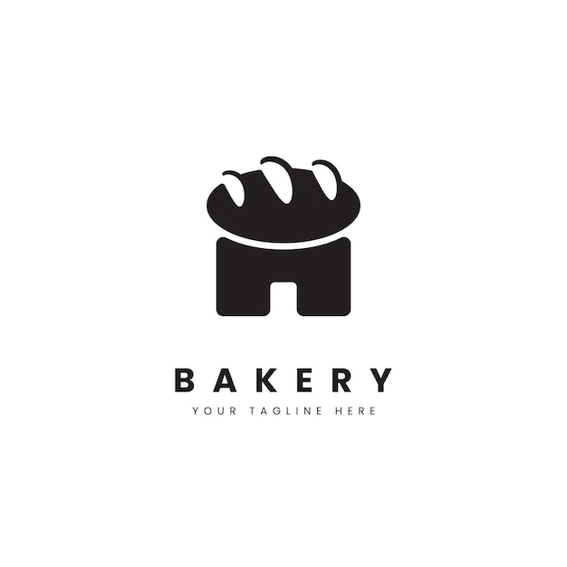 Vector bakery food logo bakery with toast ornament for bakery sale logo