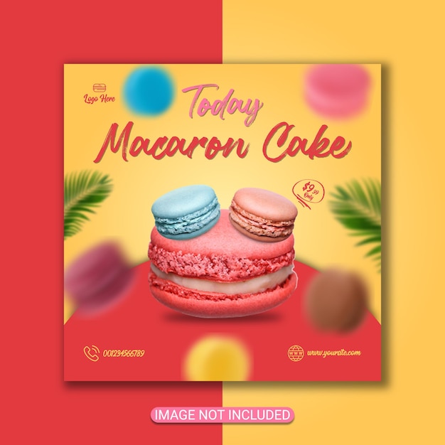 bakery food menu promotion and delicious food menu flyer or cake flyer design premium vector