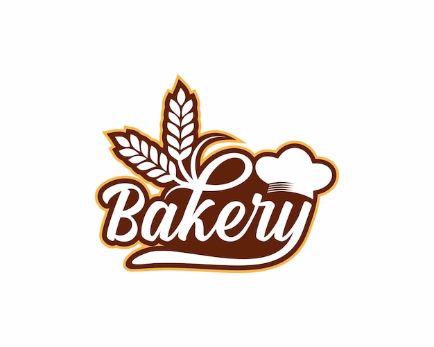 Bakery lettering and calligraphy logo design