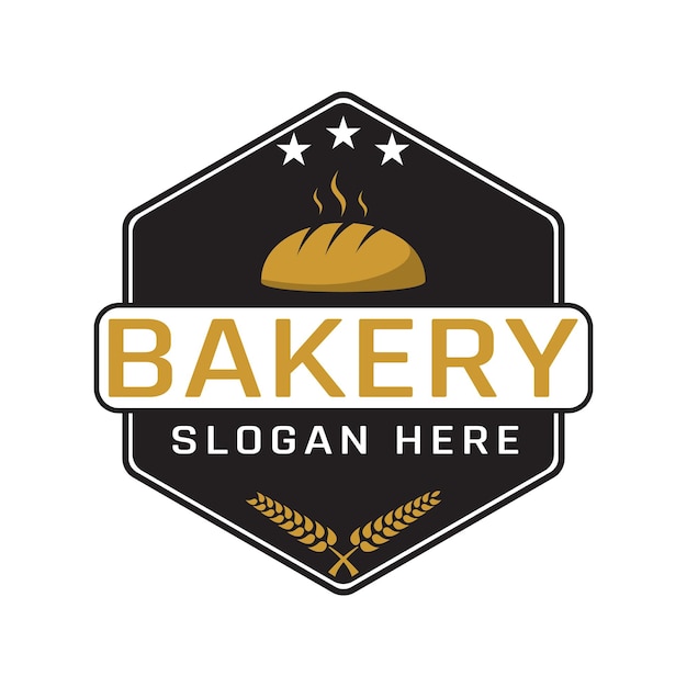 Vector bakery logo design template