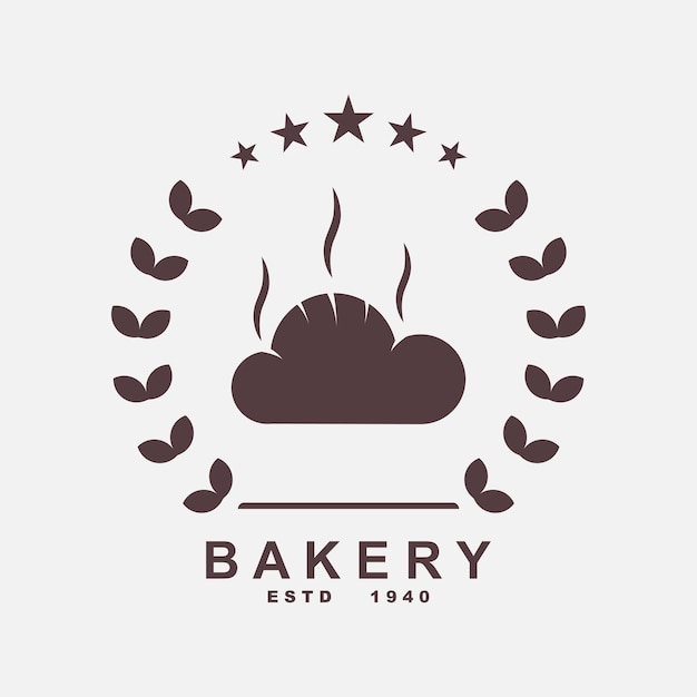 Bakery logo template vector illustration