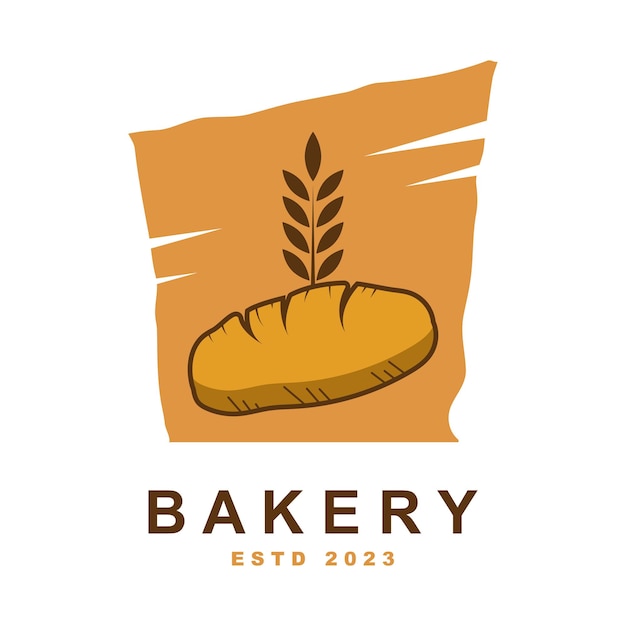 パン屋さんのロゴのテンプレート ベクトル図