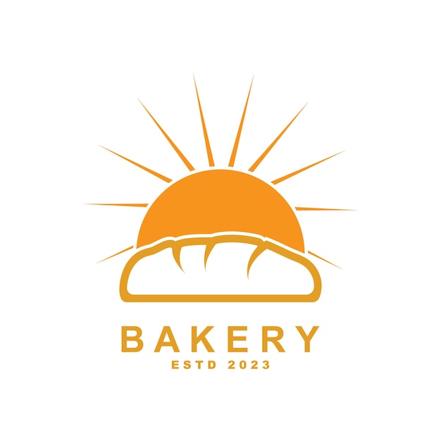 Bakery logo template vector illustration