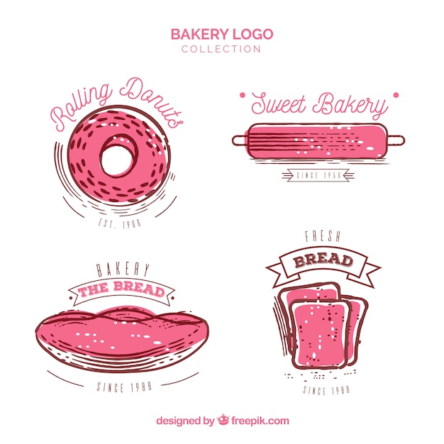 Bakery logos collection