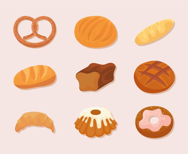 Bakery pieces set