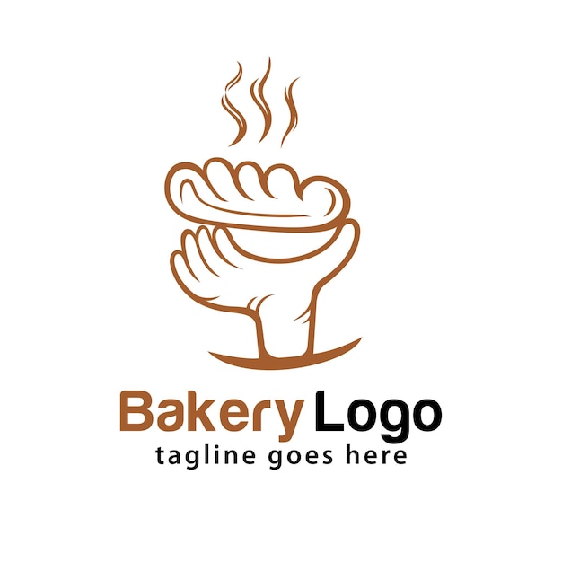 Modello di progettazione del logo del prodotto da forno