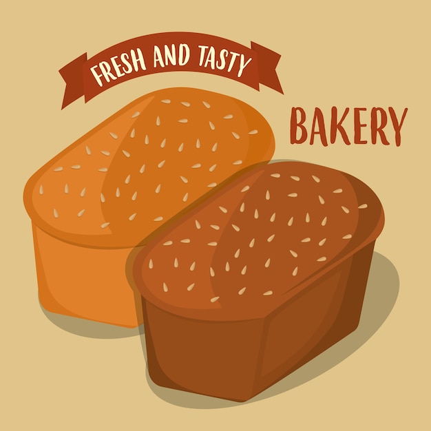 Vector bakery products concept