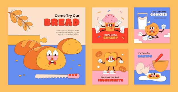 bakery  products instagram posts