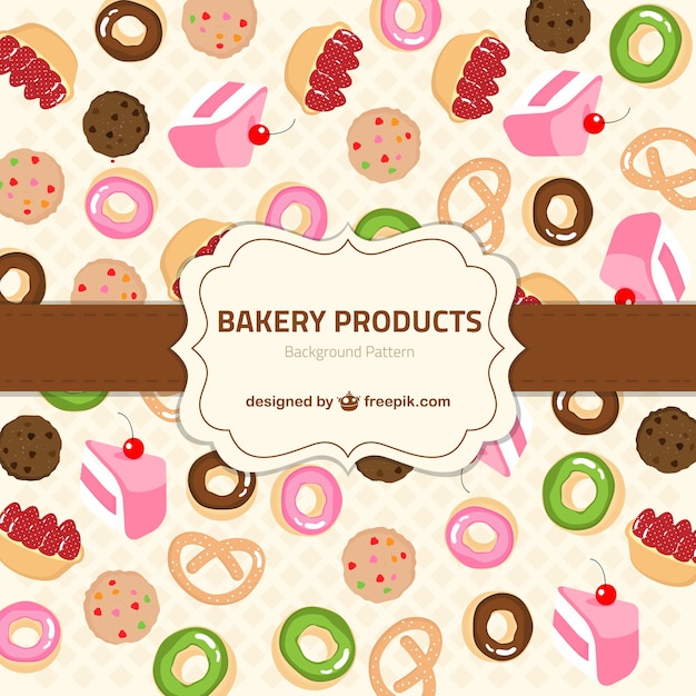 Bakery products pattern