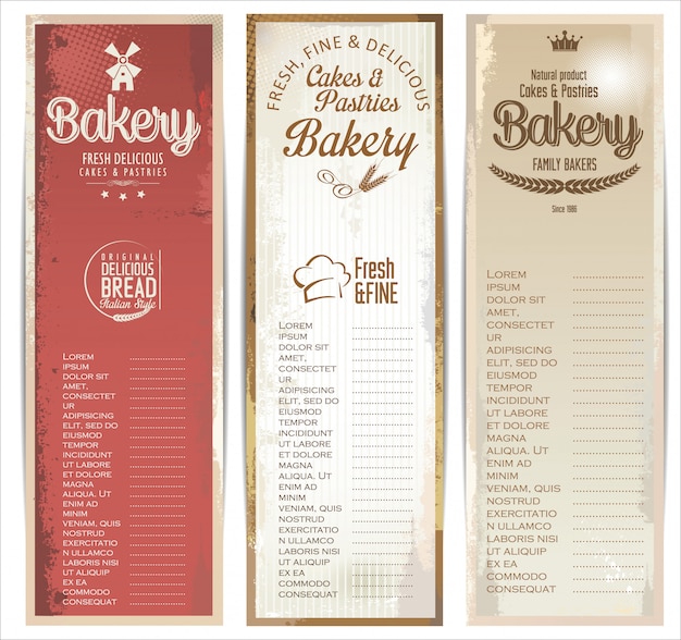 Bakery retro banner