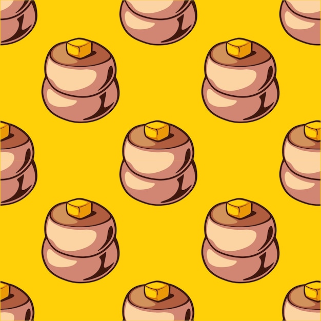 Bakery seamless pattern with vector style