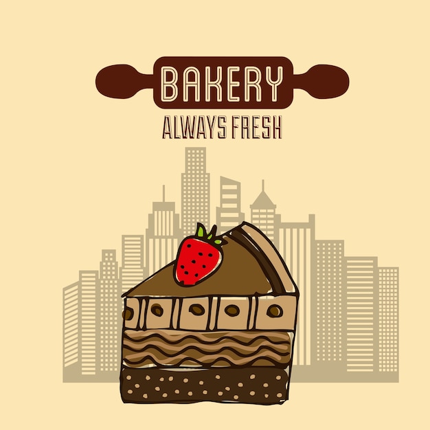 Vector bakery shop design, vector illustration eps10 graphic